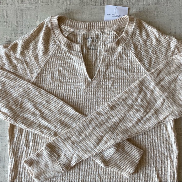 American Eagle Waffle Knit Longsleeve  [NWT] - Picture 2 of 5
